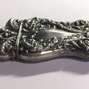 Antique Sterling Silver Match Safe Vesta Case Heart Ornate Scroll ...