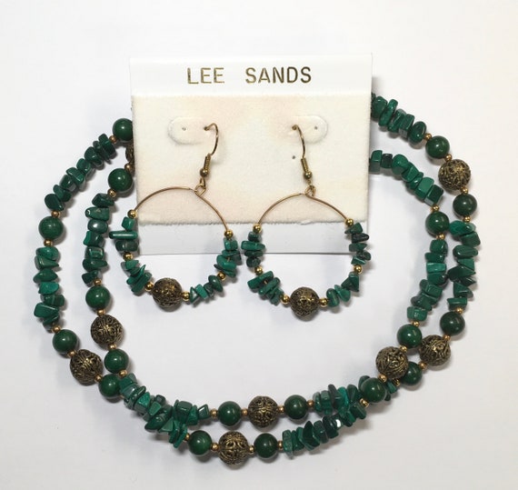 3 Sets of Vintage Lee Sands Semi Precious Gemston… - image 4