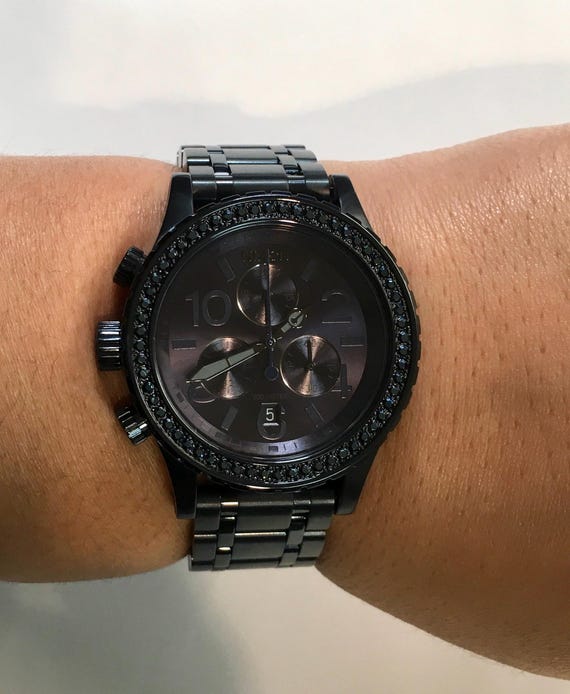 ニクソン　38-20 REFINED 200M 腕時計 Nixon Refined 200M The 38-20 Chrono All Black/Tortoise