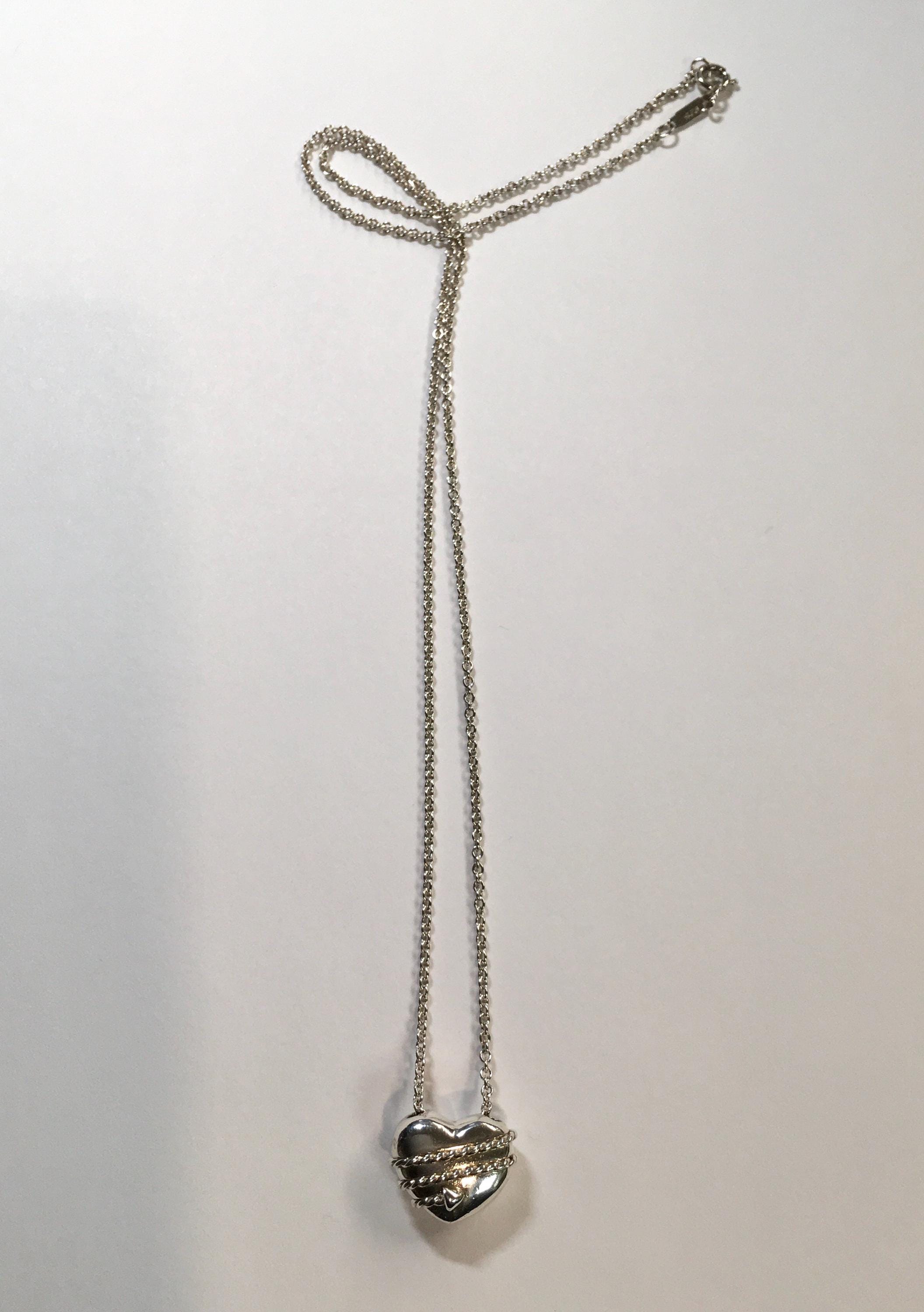 Vintage 1994 Tiffany & Co 925 Sterling Silver Heart Arrow 18