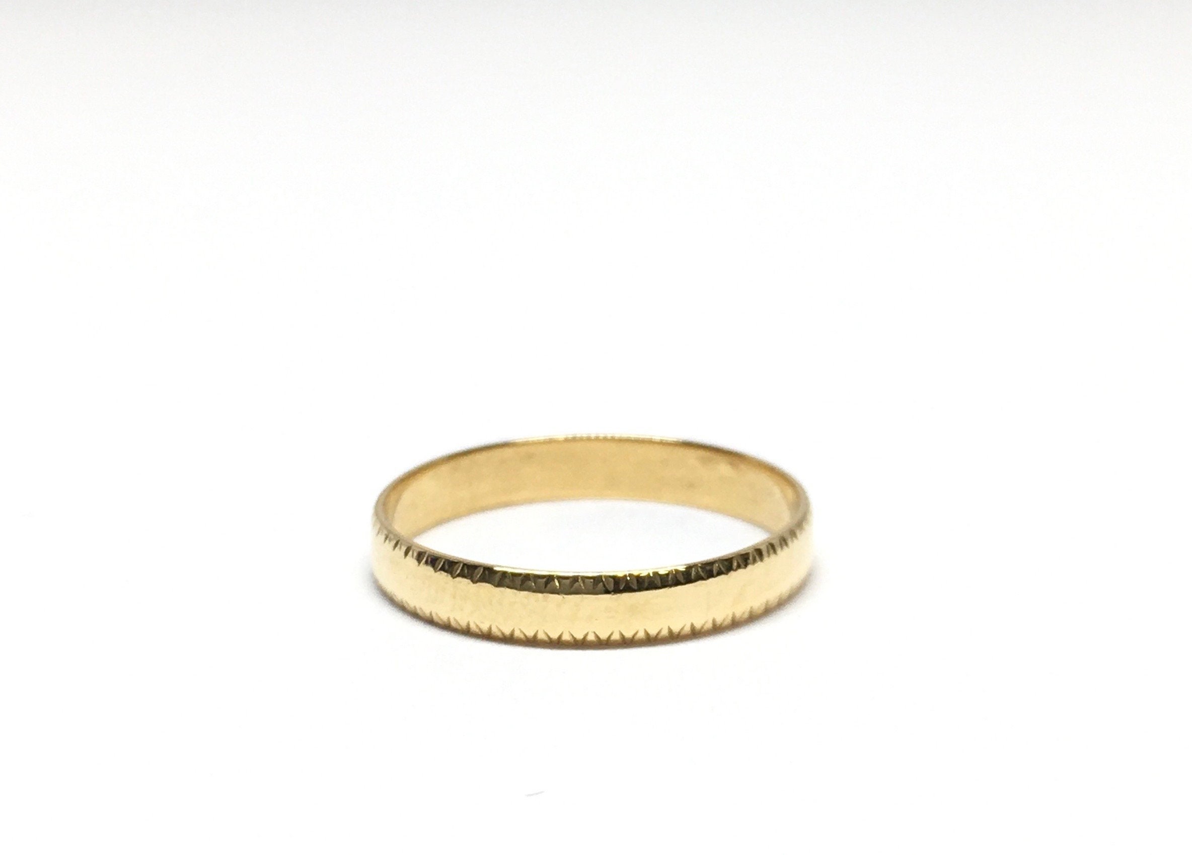Double Gold Ring Wire Midi Band Ring 9K 14K 18K Gold Ring 