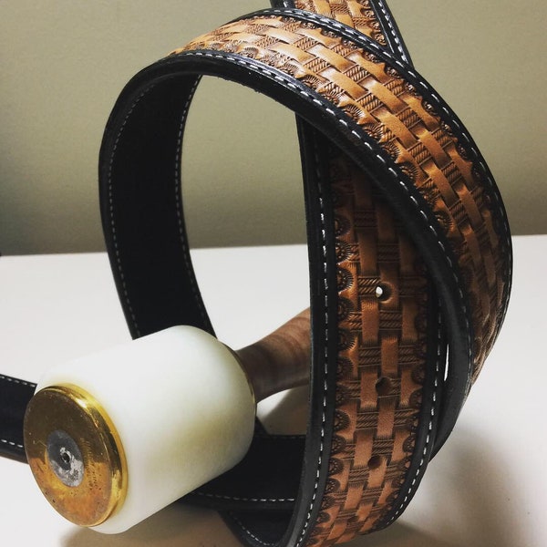 Basket Weave Belt Etsy