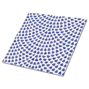 Drops Of Water Vinyl Tiles, Blue Vinyl Floor Tiles, White Vinyl Tiles For Bathroom, Classic Luxury Vinyl Tile, Housewarming Gift
