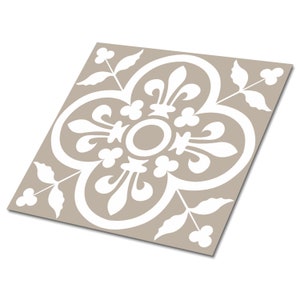 Kaartthema's Zelfklevende vinyltegels, beige vinyl vloertegels, witte vinyl wandpanelen, mozaïek luxe vinyltegel, woondecoratie