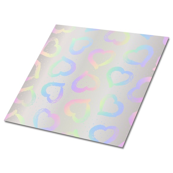 Colorful Hearts Self Adhesive Vinyl Tiles, Blue Vinyl Floor Tiles, Pink  Vinyl Tiles for Bathroom, Children Luxury Vinyl Tile 