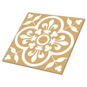 Royal Yellow Vinyl Tiles Flooring, Orange Vinyl Tiles Flooring, White Vinyl Wall Panels, Mosaic Vinyl Tiles For Bathroom