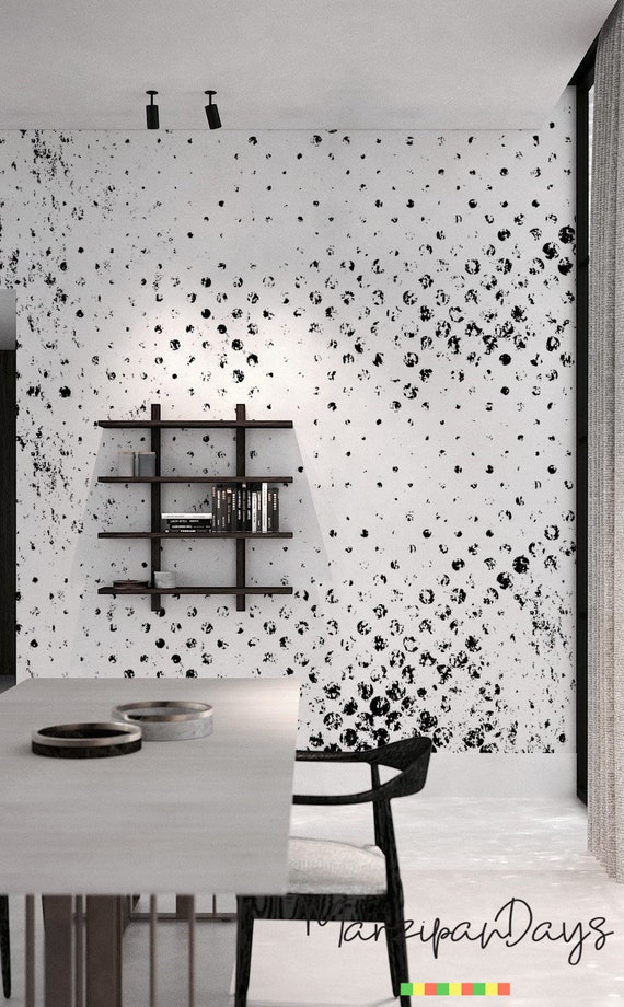 Buy Peel and Stick Wallpaper Black and White Water Pattern Online in India   Etsy