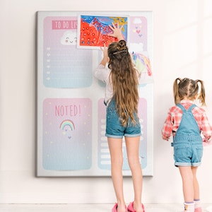 Unicorn planner, Multicolour, Pinboard, Student&#39;s Note Board,  Pins Included, Timetable, Goal Organizer