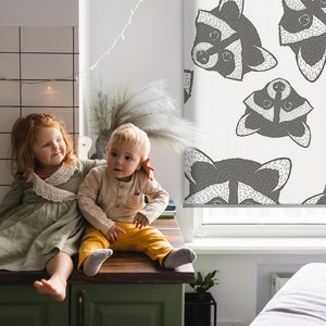 Blinds, Sheer Or Blackout Variations Avaible, Sheds, Black and Gray, Animals, Kitchen Window Blinds, Bedroom Window Treatments