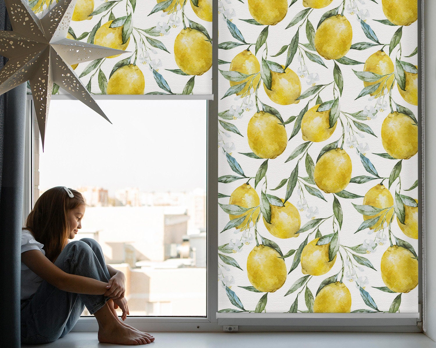 Light Diffusing and Room Darkening Blinds, Dishes, Yellow, Green, Sweet ...