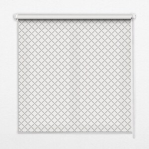 Blinds, Light Diffusing And Room Darkening, Diamond, White and Black, Geometric, Kitchen Window Blinds, Bedroom Window Treatments