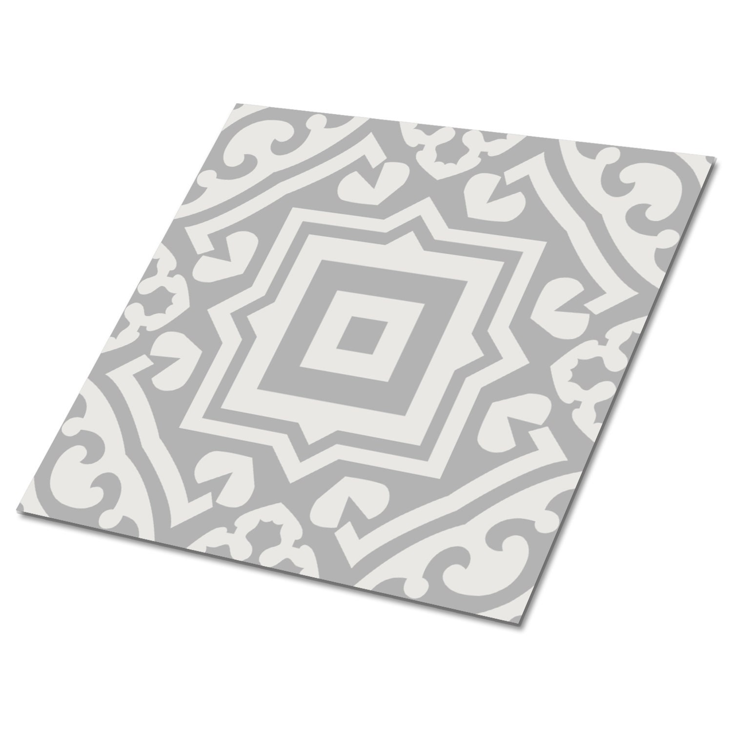 Tile Sticker Tiles for Kitchen/bathroom Back Splash Floor Decals Mexican  Hand Painted Tile Sticker Pack Flora Charcoal Grey 