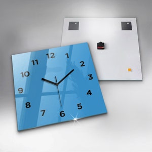 Custom Glass Wall Clock in 24 Colors - Modern Design for Your Home ...