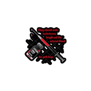 Goth T Sticker