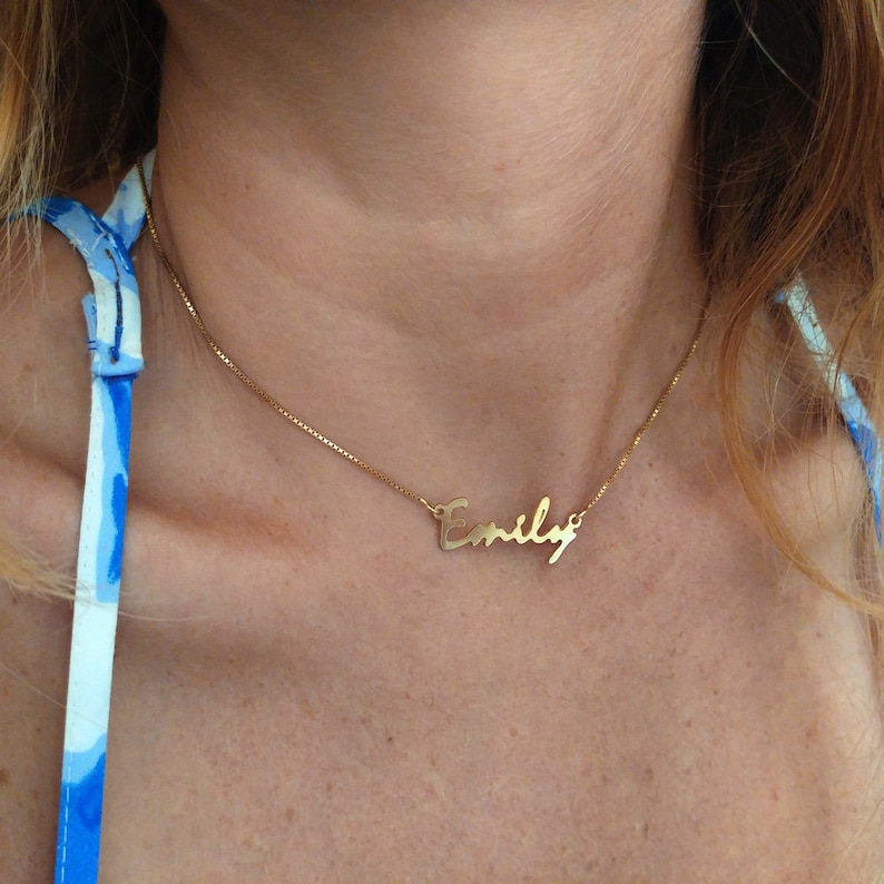 Custom Name Choker Name Necklace Choker Necklace Gold Name Etsy