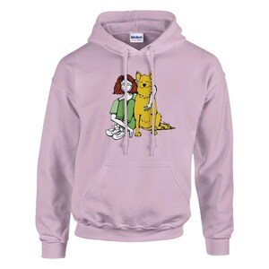 Cute Dog Love Hoody – LoQuiTa – Canine Friend – Hoody for Dog Lovers – Pet Friendship – Dog Person Gift – Cartoon-Style Hoody – Dogs Hoodies