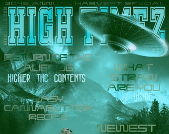 High Timez Magazine Cover | Wall Art | Digital Download