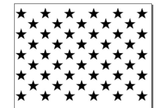 Download Crafty 50 star stencil printable | Wells Website