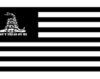 Don't Tread on Me American Flag SVG