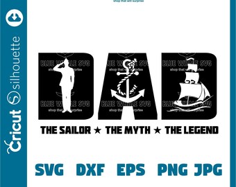 Dad the man the veteran the hero SVG DFX Cricut fathers day svg, military svg, dad svg, soldier svg, veteran svg, commercial license