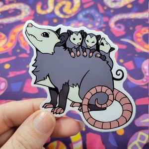 Sticker opossum