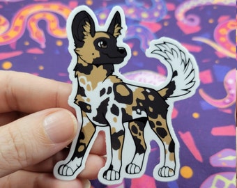 Sticker Chien sauvage d&#39;Afrique