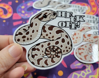 Serpent à nez plat Sticker