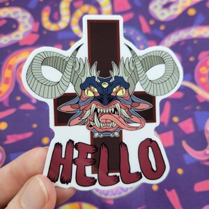 Bonjour l’autocollant Demon