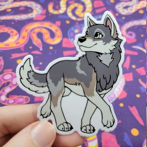 Grijze Wolf Sticker