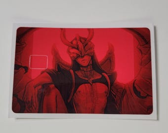 Calcomanía para tarjeta de crédito de Red Deity