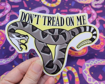 Ne marchez pas sur moi Rattlesnake Sticker