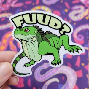 Green Iguana Sticker