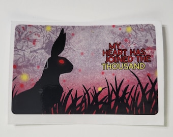 Black Rabbit Credit Card Decal