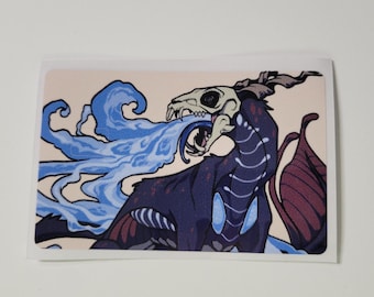 Kreditkortsdekal med dödskalle