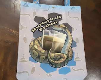 Butterball Python canvas draagtas