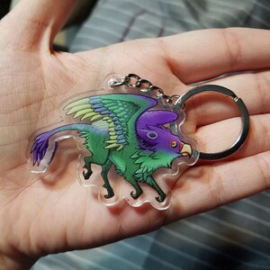 CLEARANCE Rainbow Griffon Keycharm