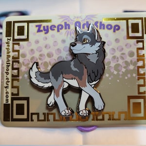 Gray Wolf Enamel Pin