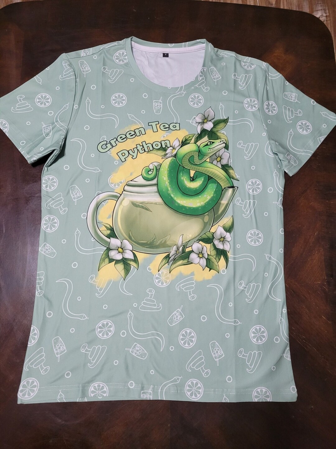 Green Tea Python T-shirt - Etsy