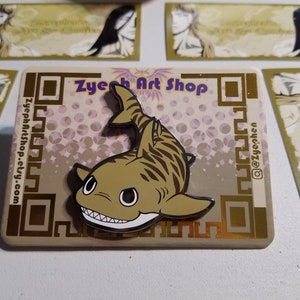 Tiger Shark Enamel Pin