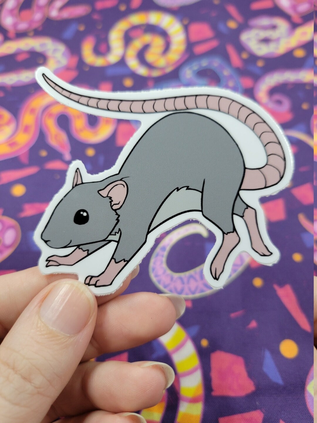 Sticker De Rata Colgada Rat Sticker - Etsy