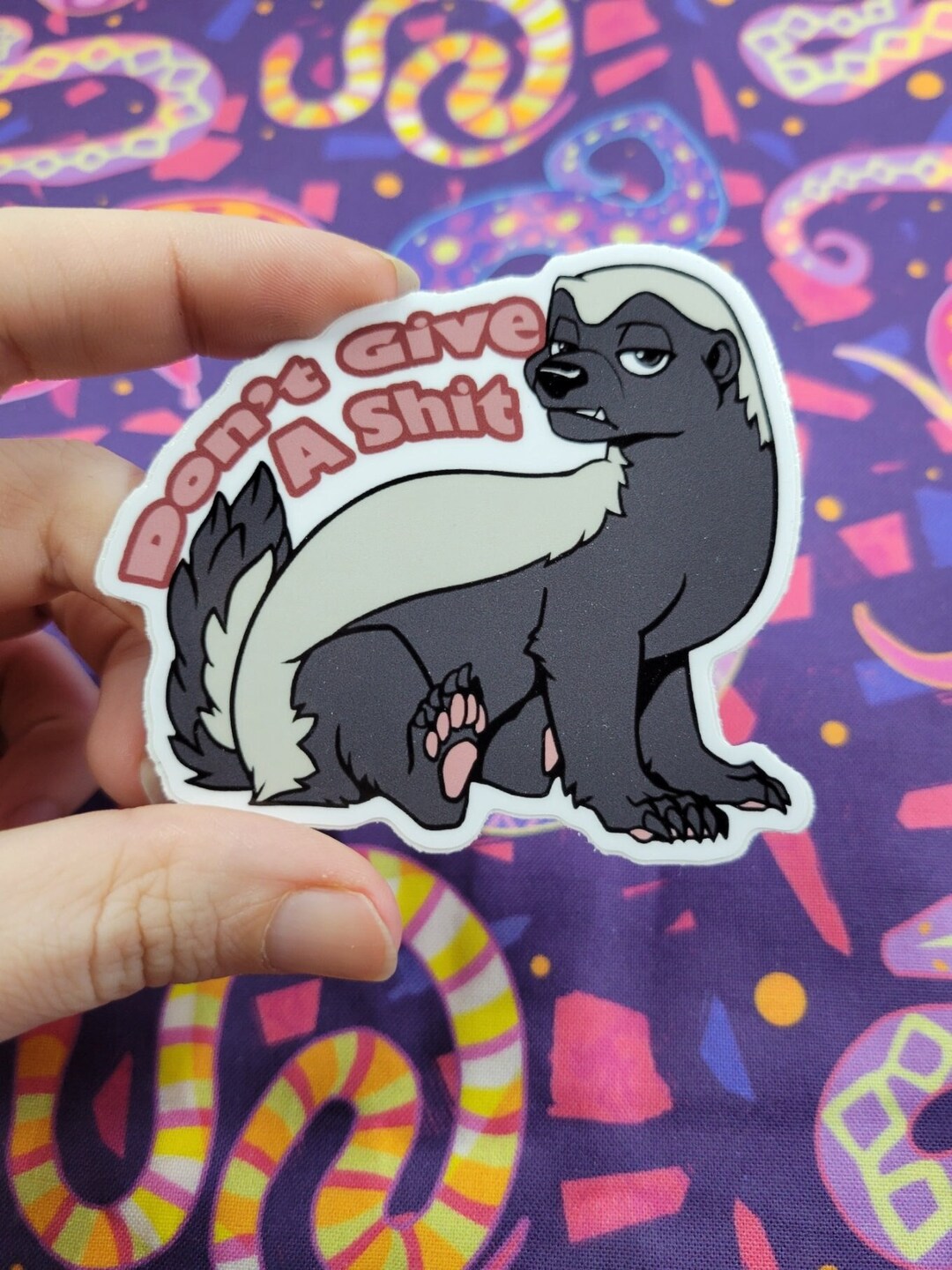 Honey Badger Sticker - Waterproof Vinyl Decal For Car, Laptop, Water Bottle (Multiple Sizes) 4 thumbnail image
