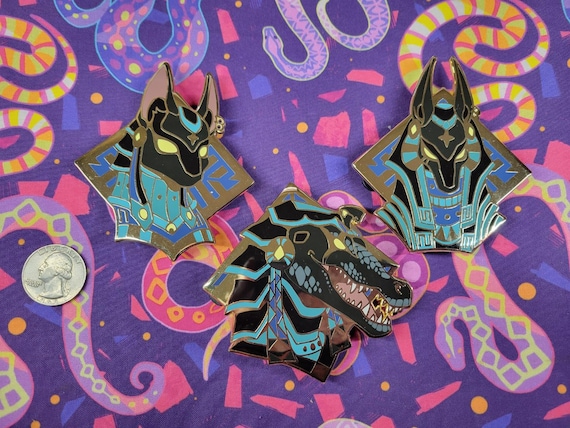 Egyptian Gods Enamel Pin Set