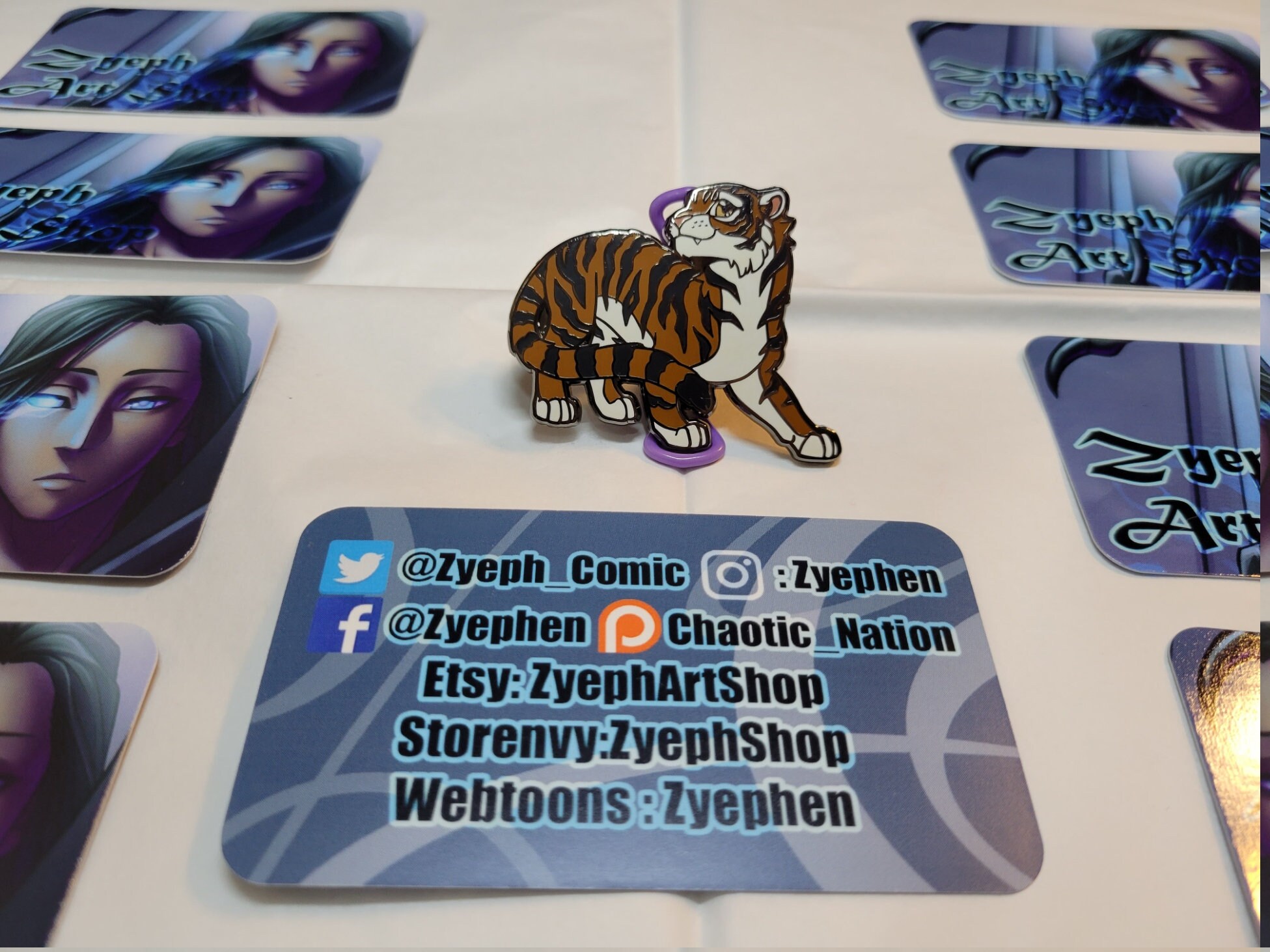 Tiger Ripper Pin Tiger Enamel Pin - Etsy