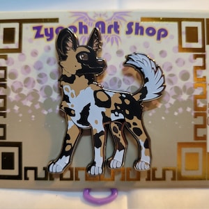 Painted Dog Enamel Pin(Preorder)