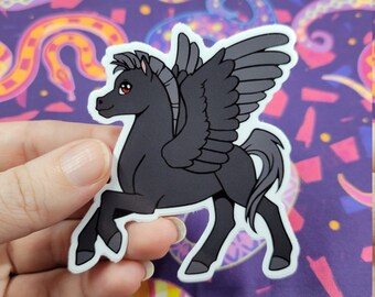 Pegatina Pegasus Negra