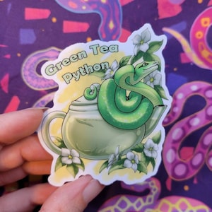 Green Tea Python Sticker