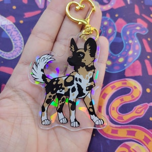 Painted Dog Keycharm