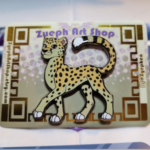 African Cheetah Enamel Pin