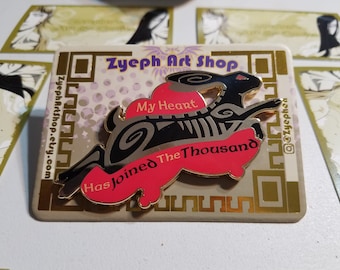 Black Rabbit of Inle' Enamel Pin