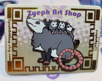 Opossum Enamel Pin